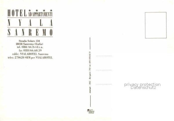 Sanremo Hotel Nyala Nachtaufnahme – Bild 2