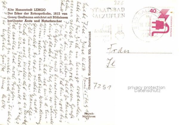 Lemgo Erker der Ratsapotheke 17. Jhdt. Alte H – Bild 2