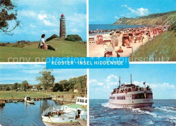 Kloster Hiddensee Leuchtturm Strand Hafen Fähre