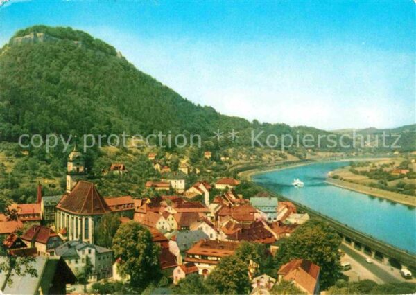 Koenigstein Saechsische Schweiz Panorama