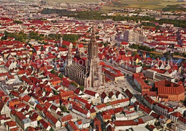Ulm Donau Münster Fliegeraufnahme