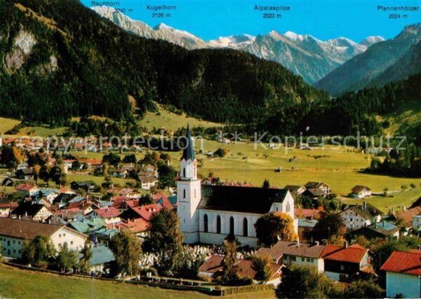 Hindelang mit Bad Oberndorf Ostrachtal und Allgäu