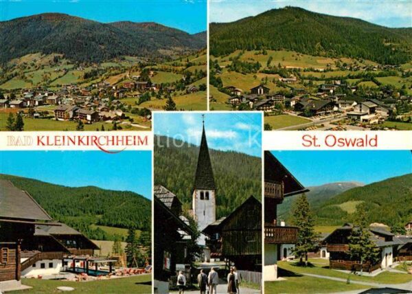 Bad Kleinkirchheim Kaernten Panorama St Oswald Dorfmotive