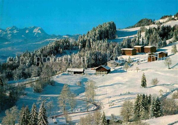 Oberstaufen Kuranstalt Malas mit Säntis