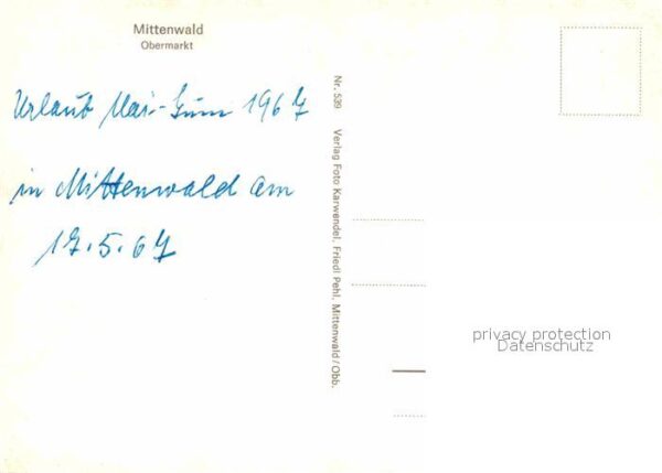 Mittenwald Bayern Obermarkt Kirche – Bild 2