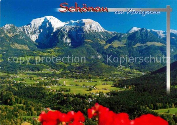 Schoenau Koenigssee mit Kehlstein Göll Brett Schneibstein u