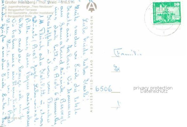 Grosser Inselsberg Jugendherberge Theo Neubauer Berggastho – Bild 2