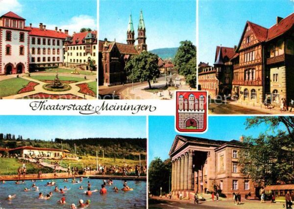 Meiningen Thueringen Schloss Stadtkirche Henneberger Haus Sc