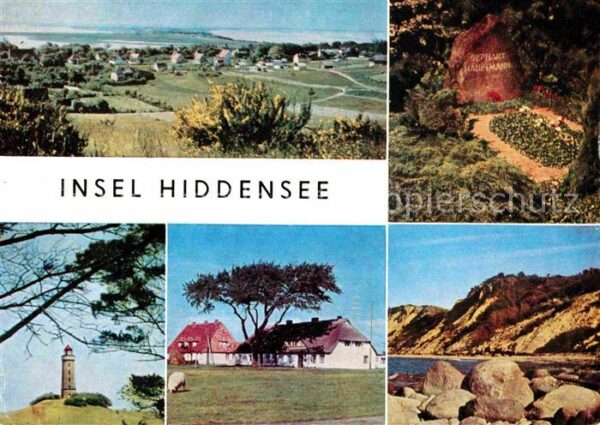 Insel Hiddensee Dornbusch Grabstätte Gerhart Hauptmanns