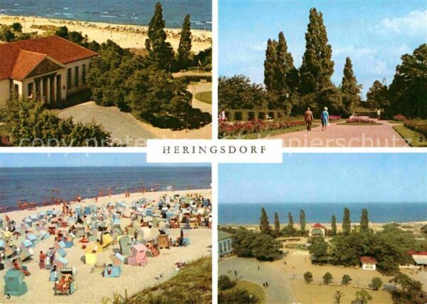 Heringsdorf Ostseebad Usedom Kulturhaus Kurpromenade Strand Kurpark