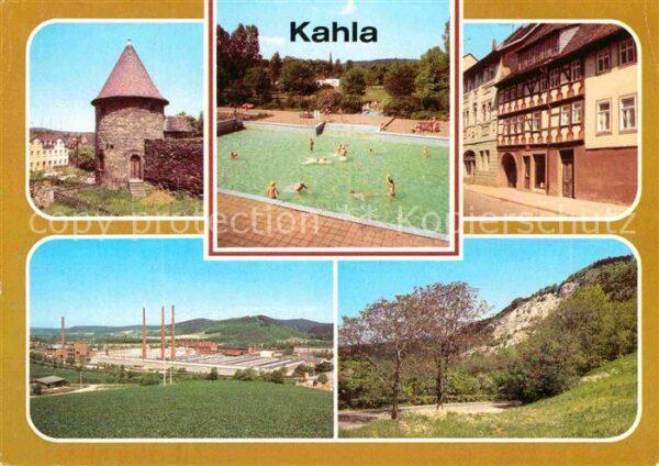 Kahla Thueringen Alte Stadtmauer Freibad Traditionskabin