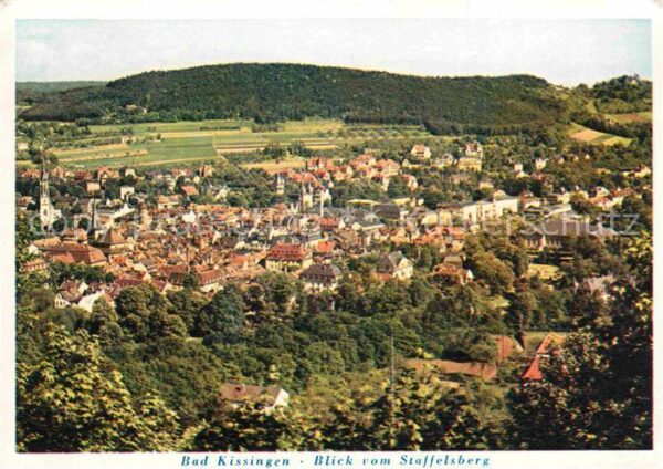 Bad Kissingen Blick vom Staffelsberg