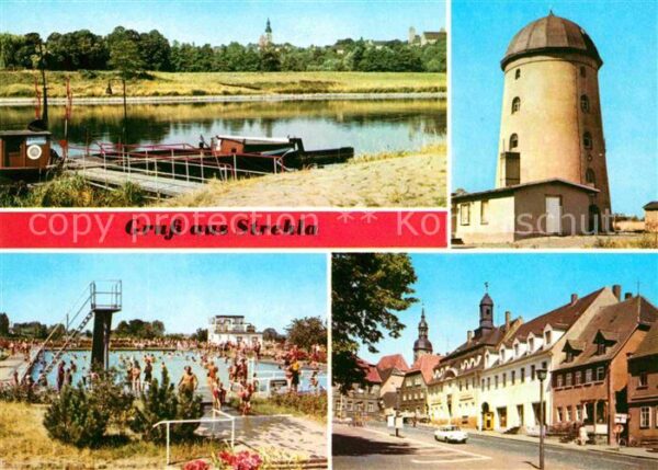 Strehla Elbufer Bootssteg Jugendherberge Bad Ma