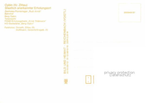 Oybin Pionierlager Rudi Arndt Bahnhof Berg Oy – Bild 2