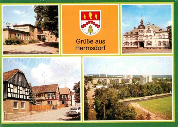 Hermsdorf Thueringen Bahnhof Rathaus Fachwerkhäuser Bergstra
