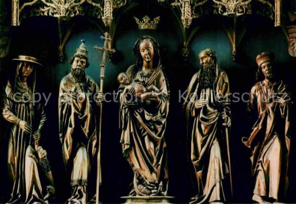 Oehringen Hohenlohe Stiftskirche Hochaltar Figuren