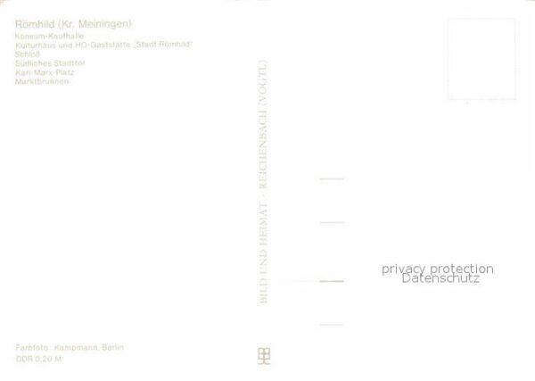 Roemhild Konsum Kaufhalle Kulturhaus HOG Stadt R – Bild 2