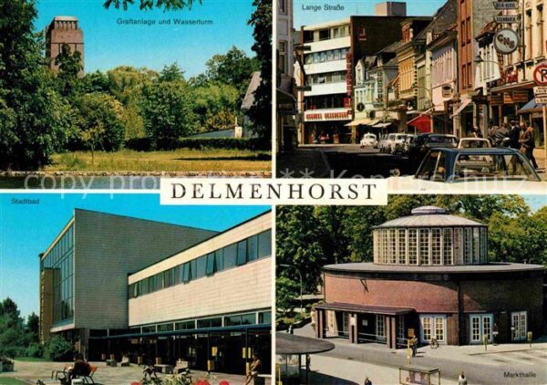 Delmenhorst Graftanlage mit Wasserturm Lange Str St