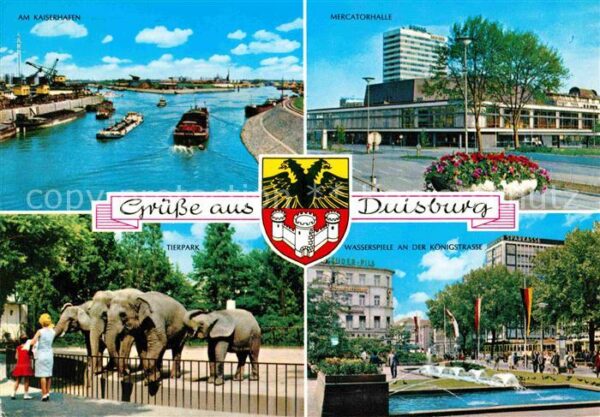 Duisburg Ruhr Kaiserhafen Mercatorhalle Tierpark Elef