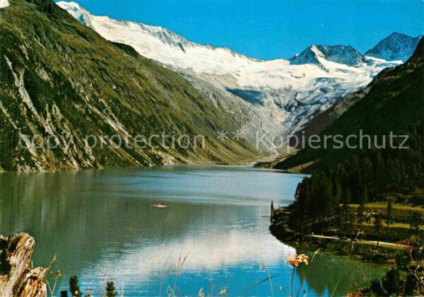 Zillertal Tirol Schlegeis Stausee mit Mösele Breitnock