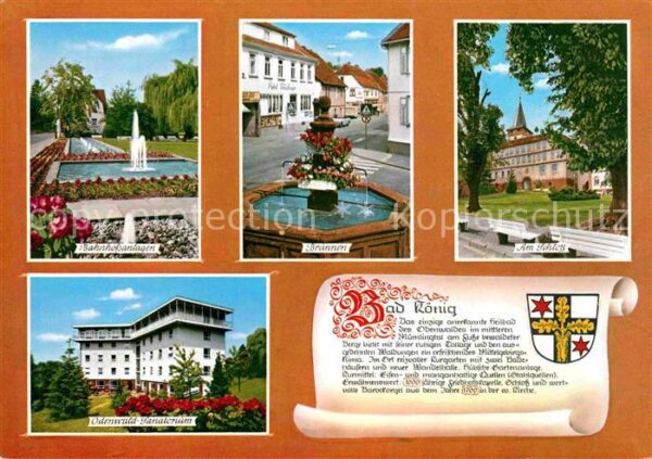 Bad Koenig Odenwald Bahnhofsanlagen Brunnen Schloss Odenwal