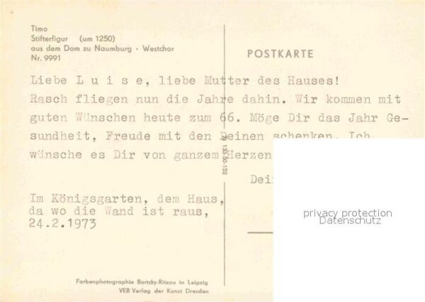 Naumburg Saale Dom Westchor Timo Stifterfigur – Bild 2