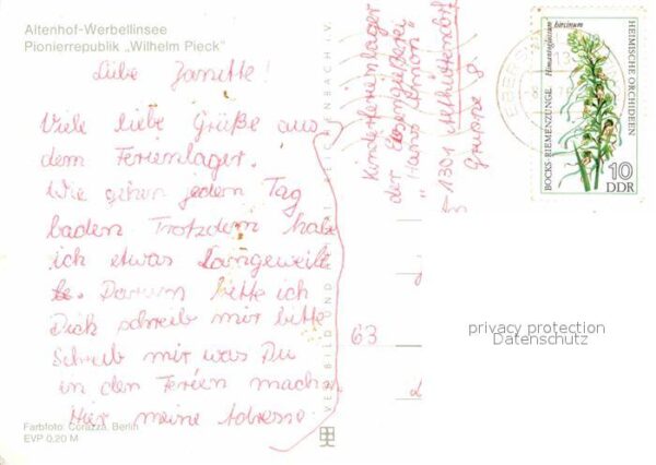 Werbellinsee-Altenhof Pionierrepublik Wilhelm Pieck – Bild 2