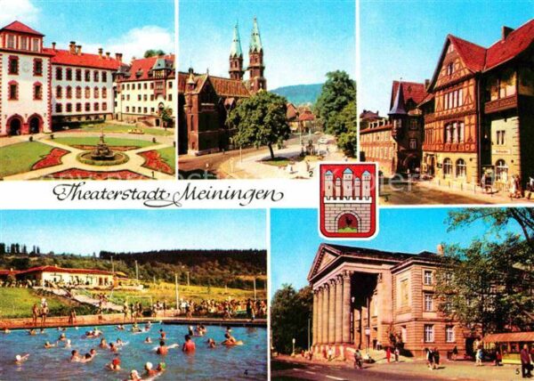 Meiningen Thueringen Schloss Stadtkirche Henneberger Haus Sc