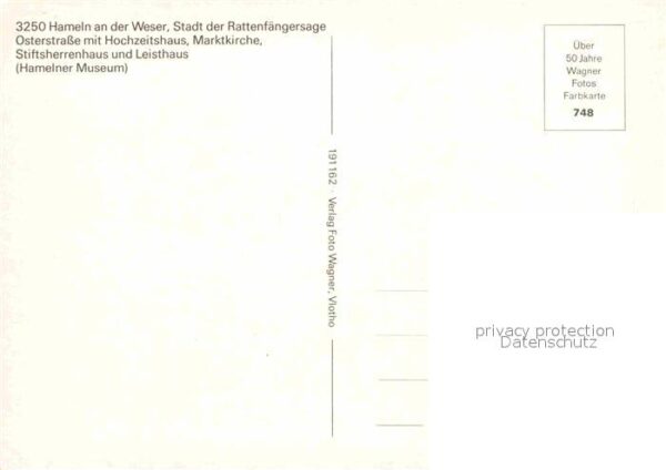 Hameln Weser Osterstadt mit Hochzeitshaus Marktkirch – Bild 2