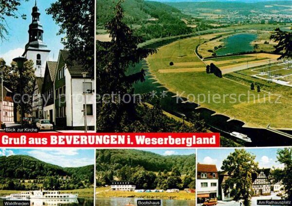 Beverungen Kirche Panorama Waldfrieden Bootshaus R