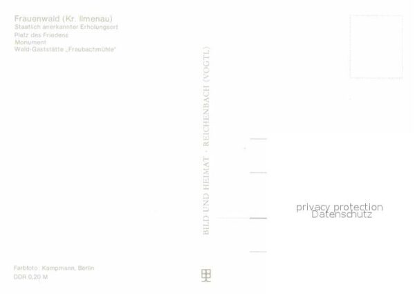 Frauenwald Thueringen PdF Monument Waldgaststätte Fraubachmüh – Bild 2