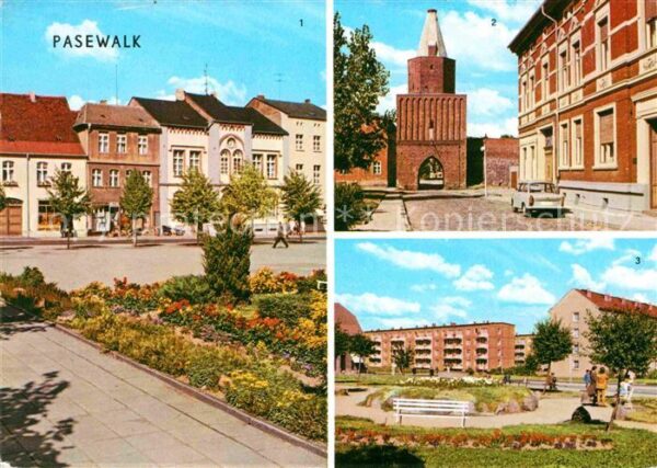 Pasewalk Mecklenburg Vorpommern Thälmann Platz Mühlental Platz der Aufb