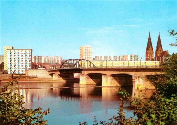 Frankfurt Oder Brücke der Freundschaft Kirchtürme