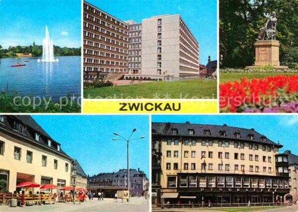 Zwickau Sachsen Schwanenteich Ingenieurhochschule Rober