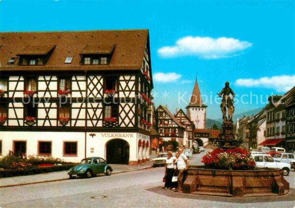 Gengenbach Marktplatz Brunnen