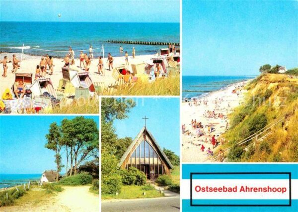 Ahrenshoop Ostseebad Strand Steilküste Kirche