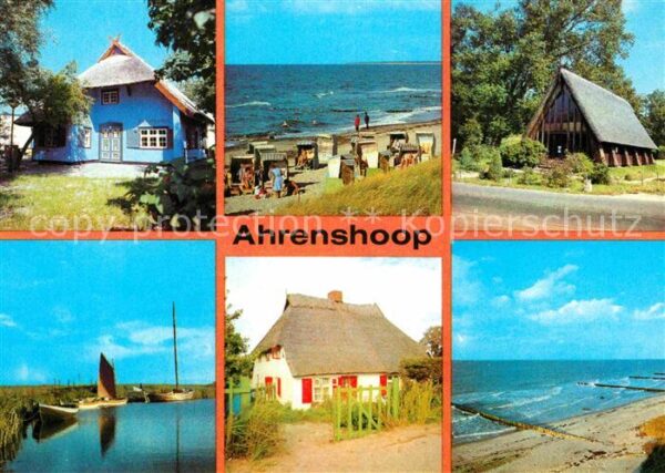 Ahrenshoop Ostseebad Kunstkaten Strand Kirche Hafen Deichhau
