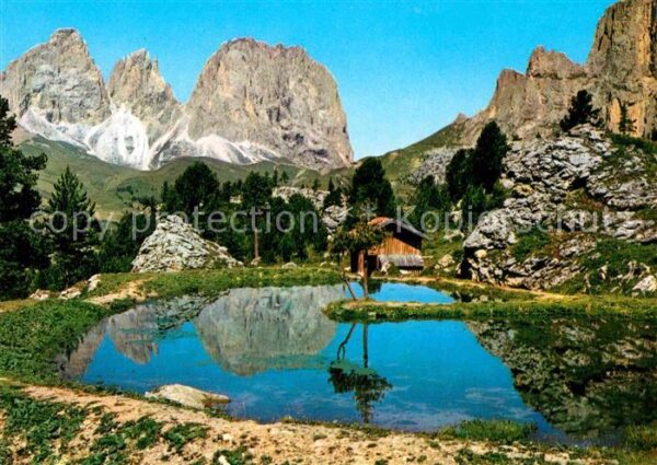 Dolomiten Langkofel Pordoistrasse Sellagruppe