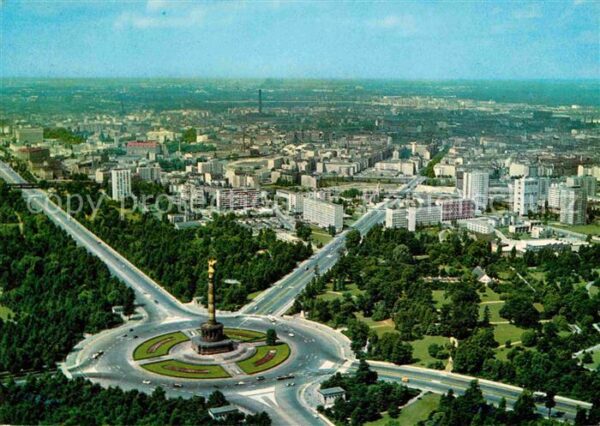 Tiergarten Berlin Siegessäule und Hansaviertel