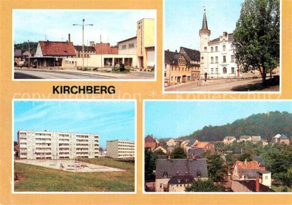 Kirchberg Sachsen Einkaufszentrum Rathaus Neubauten Teila