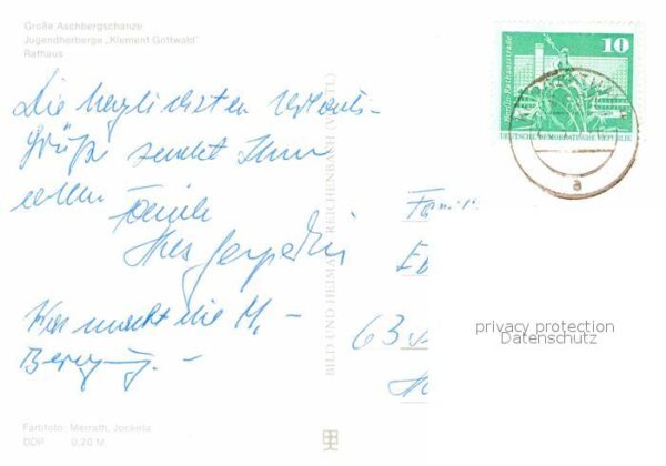 Klingenthal Vogtland Jugendherberge Klement Gottwald Rathaus – Bild 2