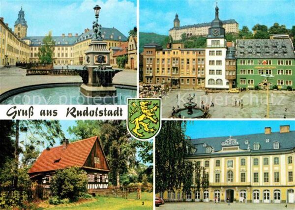 Rudolstadt Schloss Heidecksburg Marktplatz Volksku