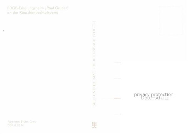 Rauschenbach Neuhausen FDGB Erholungsheim Paul Gruner Rauschen – Bild 2