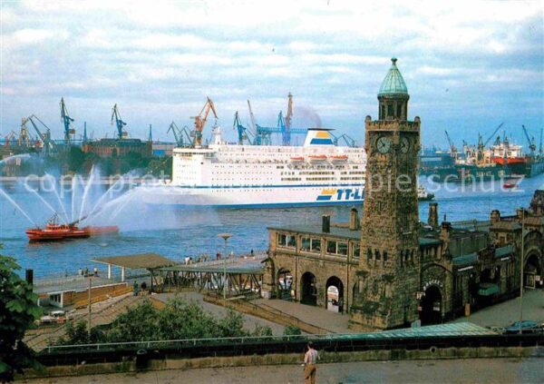 Hamburg St Pauli Landungsbrücken Feuerschiff Kr