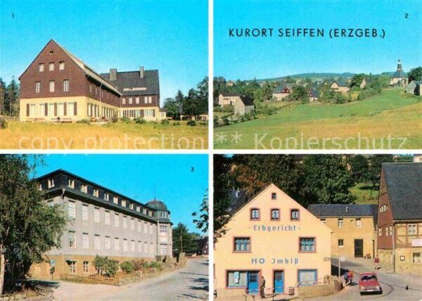 Seiffen Erzgebirge FDGB Erholungsheim Berghof Teilansicht