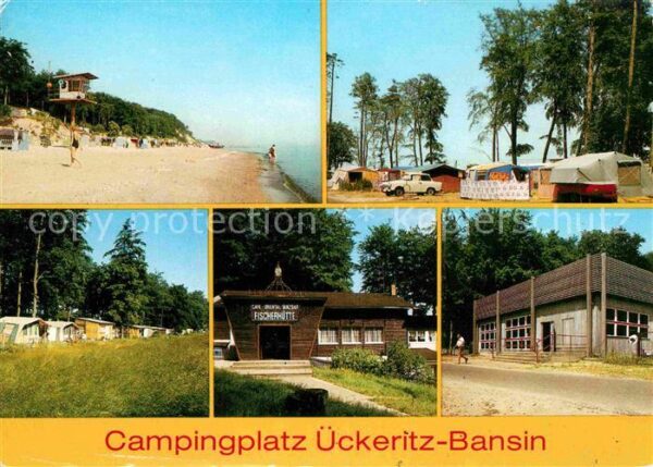 Ueckeritz Usedom mit Bansn Strand Campingplatz Fischerhü