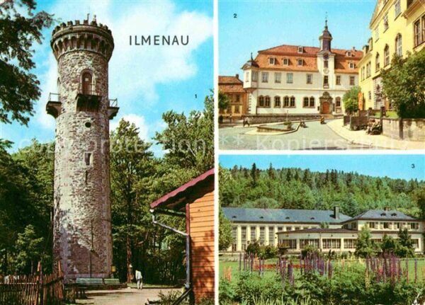 Ilmenau Thueringen Kickelhahnturm Rathaus Schloss Kreiskul