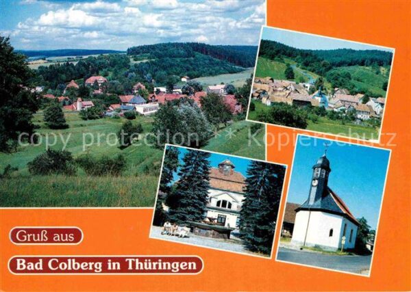 Bad Colberg-Heldburg Panorama Brunnen Kapelle