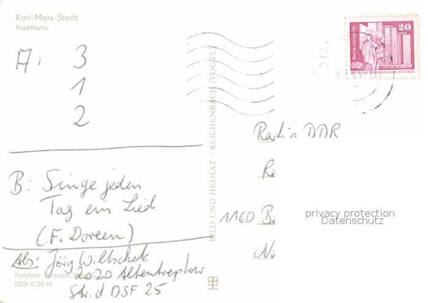 Karl-Marx-Stadt Stadthalle – Bild 2