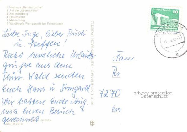 Neuhaus Rennweg Wanderhütten Berhardstal Ebertswiese In – Bild 2